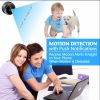 Compact Indoor Plug-in Smart Security Camera ; includes 64G SD Card; 1080HD Video Night Vision; Motion Detection For Pets