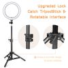 10-inch Ring Light (with PTZ Clip) 50cm Small Floor Lamp Stand Set
