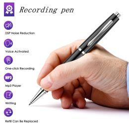 JV82 Professional Voice Recorder Pen Portable HD USB Recording HIFI Audio 192Kbps Noise Digital Writing MP3 Small Player 32GB