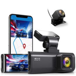 REDTIGER F7N 4K Dual Dash Cam Built-in WiFi GPS Front 4K/2.5K and Rear 1080P Dual Dash Camera for Cars,3.16" Display,170Â° Wide Angle Dashboard Camera