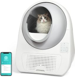 boqii Automatic Cat Litter Box, [13L Ultra-Large Waste Box] [Multi-cat Recognition] Self Cleaning Cat Litter Box with Removable Filter by Catlink APP
