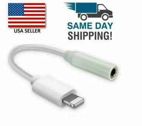 For iPhone Headphone Adapter 3.5mm Jack Aux Cord Dongle Audio Cable Connector 3pack