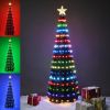 Pop Up Christmas Tree with Lights; Artificial Christmas Tree Prelit; 6Ft 282LED Smart Christmas Tree with Remote&App; Waterproof for Indoor Outdoor Xm