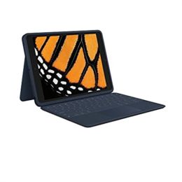 Logitech Rugged Combo 3 Touch Keyboard Case with Trackpad for iPad (7th, 8th and 9th generation) - Blue (brown box)