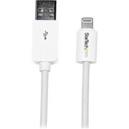 StarTech.com 2m (6ft) Long White Apple 8-pin Lightning Connector to USB Cable for iPhone / iPod / iPad