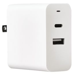 RCA PCH30ACPDA Dual-Port USB-C and USB-A Wall Charger