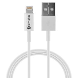 Ematic ELC460 Charge and Sync Lightning to USB-A Cable (6 Feet)