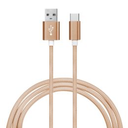 Ematic EUTC604GL Charge and Sync USB-C 2.0 to USB-A Cable, 6 Feet (Gold)