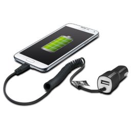 Muvit Rapid 2.1A Premium Micro USB Car Charger with USB Port