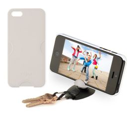 Tiltpod 4-in-1 Camera Tripod Phone Case Keychain Stand for iPhone 5 White