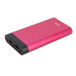 InstaCHARGE 16000mAh Dual USB Power Bank Portable Battery Charger Red EL-16000U