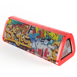 Mifa A10+ Portable Bluetooth Speaker 360Â° Stereo Sound 20W IPX7 Waterproof 5.0 Speaker 24-Hour Play time (Color: Red-Graffiti, Ships From: China)