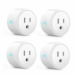 Bluetooth WiFi Smart Plug - Smart Outlets Work with Alexa; Google Home Assistant; Remote Control Plugs with Timer Function; ETL/FCC/Rohs Listed Socket (Number of Items: 4)