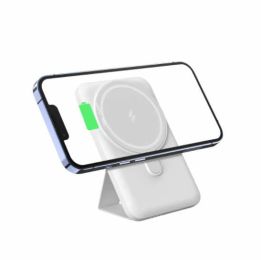 Stand O Matic Fast Wireless Charger And Multi Stand (Color: White)