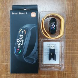 M7 Smart Watch Waterproof Fitness Tracker Heart Rate Pedometer Smart Bracelet (Color: M7-USB (yellow))