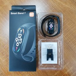 M7 Smart Watch Waterproof Fitness Tracker Heart Rate Pedometer Smart Bracelet (Color: M7-USB (black))