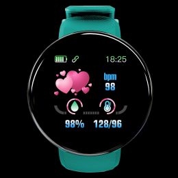 D18 Men's Ladies Waterproof Sports Smart Watch (Color: Green)