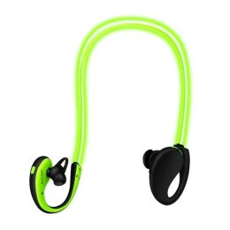Neckband V4.1 Wireless Sports HD Stereo Earphones Sweat-proof (Color: Green, Type: Headphones)