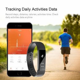 SmartFit Slim Activity Tracker And Monitor Smart Watch With FREE Extra Band (Color: Gray)