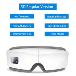 4D Smart Airbag Vibration Eye Massager Eye Care Instrument Hot Compress Bluetooth Eye Fatigue Massage Glasses (Color: 3D Regular Version)