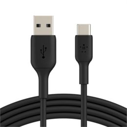 Belkin BOOSTCHARGE USB-C to USB-A Cable (Color: Black, Country of Manufacture: Vietnam)